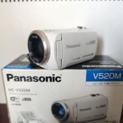 美品/高倍率】Panasonic HC-V520M ホワイト光学50倍ズーム - メルカリ