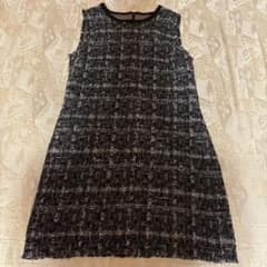DOLCE&GABBANAノースリーブツイードワンピース 46サイズ　イタリア製