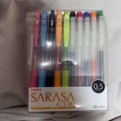 SARASA・無印ボールペン5本ずつのサムネイル