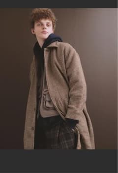 EMMA CLOTHES ビーバーメルトンロングステンカラーコートのサムネイル