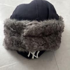NEW ERA フライトキャップ 黒 ファー付き