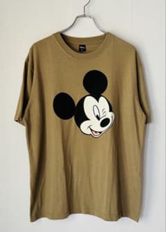 ディズニー　ミッキー　Tシャツ　カーキ　２Ｌのサムネイル