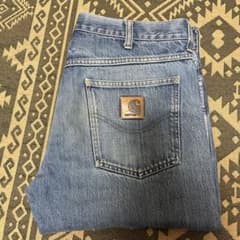 Carhartt ストレートデニムパンツ ライトブルー