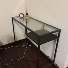 旧型 廃盤 IKEA VITTSJÖ ラップトップテーブル ブラック - メルカリ