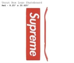 【新品】Supreme Uncut Box Logo Skateboardのサムネイル