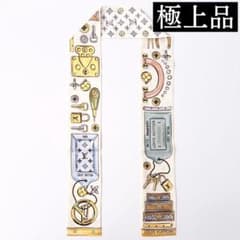 極上品】ルイヴィトン バンドー スカーフ ツールボックス ベージュ 