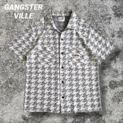 GANGSTERVILLE アロハシャツ 千鳥柄 グレー アメカジ 総柄 M - メルカリ