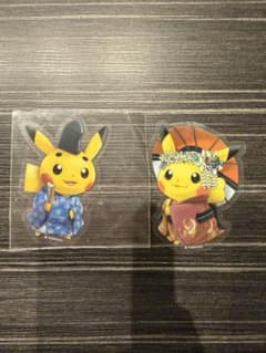 ポケモンセンターキョウト限定 ピカチュウ ステッカー 2枚セットのサムネイル