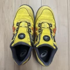 asics 安全靴 BOAシステム イエロー - メルカリ