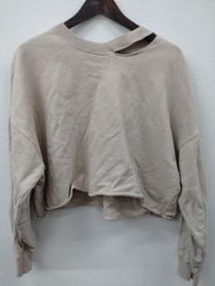 (12) JEANASIS スウェット ベージュ カットアウト
