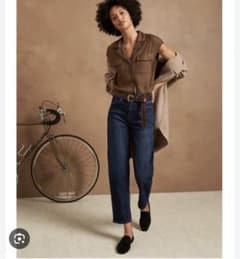 Banana Republic ハイライズバレルレッグパンツのサムネイル
