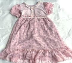 axes femme KIDS 花柄シフォンワンピース 130 140 ピンクのサムネイル
