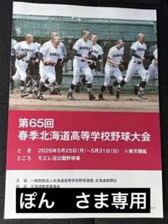 2026（令和8年）高校野球 第65回春季北海道大会パンフレット - メルカリ