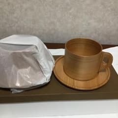 大館曲げわっぱ　カップ&ソーサー　2客セットのサムネイル