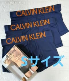 Calvin Klein 　ボクサーパンツ　Sサイズ　 ネイビー3枚のサムネイル