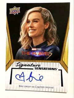 アッパーデック キャプテンマーベル サインカード marvel マーベル