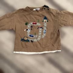 familiar 道路と車の刺繍 トレーナーのサムネイル