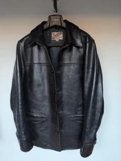 龍*様 ワイツーレザー CAR COAT ブラックのサムネイル