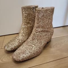 グリッター ショートブーツ ゴールド サイズ40のサムネイル