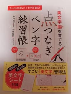 美文字脳を育てる点つなぎペン字練習帳　和田康子　加藤俊徳のサムネイル
