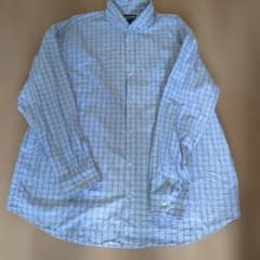 Claiborne 水色 チェック柄 長袖シャツ - メルカリ