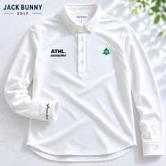 Jack Bunny!! 長袖ポロシャツ 白 ゴルフウェア サイズ4 - メルカリ