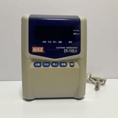 MAX ER-110SIV タイムレコーダー タイムカード打刻機 - メルカリ