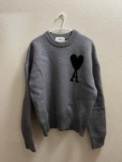 AMI PARIS ハート刺繍 セーター グレーのサムネイル