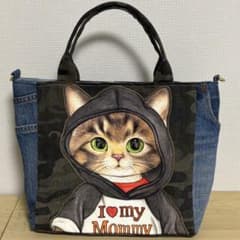 コヤンイサムチョン パーカーサンダーちゃん デニムリメイクトート