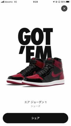 Nike Air Jordan 1 Patent blendのサムネイル