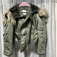 アルファ社　N２－Ｂ　オリーブグリーン ファー付きミリタリージャケットのサムネイル