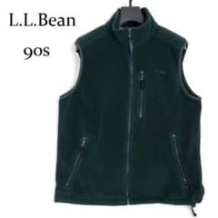 90s L.L.Bean エルエルビーン フリースベスト グリーン 旧タグ - メルカリ
