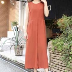 MODE ROBEノースリーブ オールインワン オレンジのサムネイル