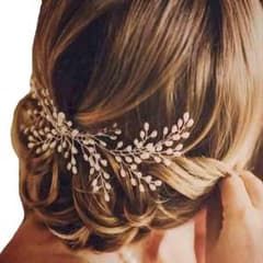 送料無料 ヘッドドレス ブライダル ウェディング ヘアアクセサリー ティアラのサムネイル