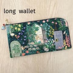 L字型ファスナーポーチ【ロングウォレット】 ユキエモン ハンドメイド