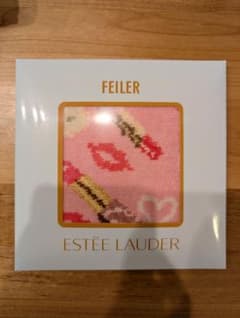 本日限定価格　FEILER ESTEE LAUDER リップ柄ハンカチのサムネイル