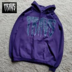 TRAVS トラヴィス ビッグロゴ プルオーバー スウェット パーカー