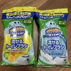 スクラビングバブル 流せるトイレブラシ 替えブラシ 24個入×2のサムネイル