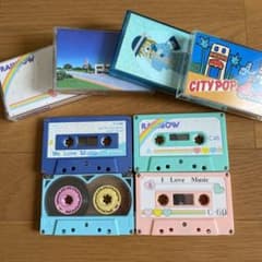 カセットテープ　カセットスタンド　昭和レトロ　ファンシー　80年代　赤　ラック カセットテープ カセットスタンド 昭和レトロ ファンシー 80年代 赤