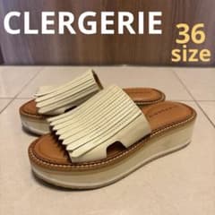 Thumbnail of 美品 CLERGERIE クレジュリー 厚底サンダル ホワイト 36