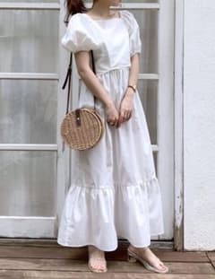 バックシャンコットン混ワンピースセットのサムネイル