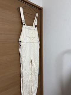 サロペット　白　オールインワンのサムネイル