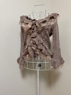 axes femme フリル編み上げニットボレロのサムネイル