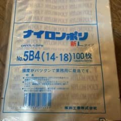 ナイロンポリ食品保存袋 No.5B4 100枚のサムネイル