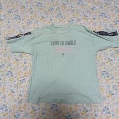 キッズ 半袖 Tシャツ ライトグリーン ロゴのサムネイル