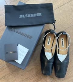 JlL SANDER ジルサンダー バレリーナ　バレーシューズ　37 シルバー JlL SANDER ジルサンダー バレリーナ バレーシューズ 37 シルバー