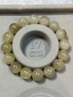 シュワシュワ感 リビアングラスブレスレット 13.4mm 内径17cmm - メルカリ