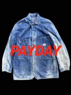 鬼フェード】50s PAYDAY ペイデイ デニム カバーオール - メルカリ