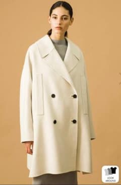 ebur オーバーサイズダブルブレスト ウールコート - メルカリ