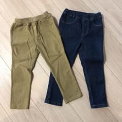 新品未使用　西松屋パンツ2本セット　100 男女兼用のサムネイル